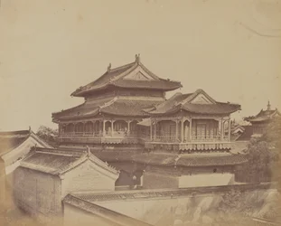 Temple de Confucius, Pékin, octobre 1860, 1860