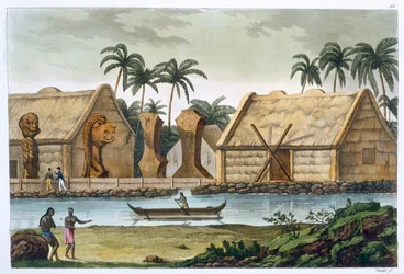 Tombe de Tamahamah à Kaiakakooa, Îles Sandwich