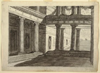 Atrium et escalier de style classique