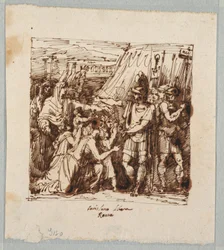 Coriolan accepte de lever le siège de Rome