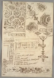 Motifs Décoratifs; Verso: Études Anatomiques