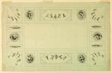 Dessin, Palazzo Quirinale, Rome ;, 1812