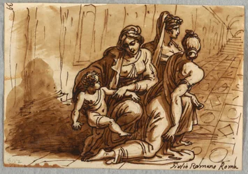 Groupe de figures, étude pour la Donation, d
