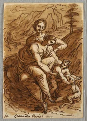 Madone et Enfant avec Sainte Anne et Agneau, d