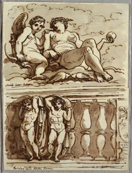 Vénus et Cupidon, Étude d