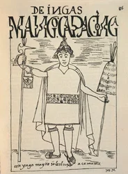 Représentation de Manco Cápac, le légendaire fondateur inca du royaume de Cusco et figure de la mythologie inca