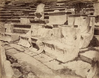 Sièges dans le Théâtre de Dionysos, Athènes