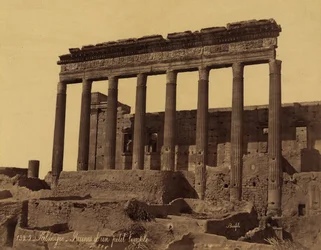 Colonnade détachée devant un temple à Palmyre, Syrie