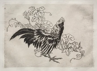 Service de table Rousseau : Coq et gloires du matin n° 25, 1866