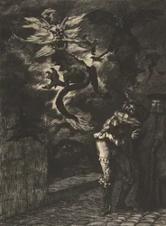 Panurge sortant de chez Raminagrobis, 1854-55