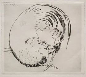Le service à haute cuisson : Coq, c. 1860