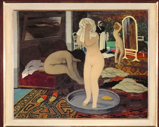 "Femmes a leur toilette (oil on cardboard)