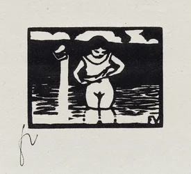 Fille Enlevant sa Chemise, VI de "Les Petites Baigneuses", 1893