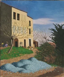 Maison au soleil, pierres bleues, 1920