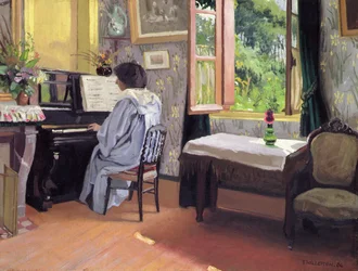 Dame au Piano