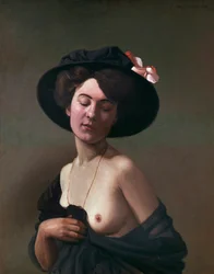 Dame au chapeau noir, 1908