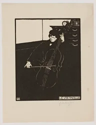 Le Violoncelle, de la série "Instruments de musique", 1896-97