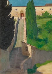 Les marches du couvent de San Marco, Pérouse, 1913