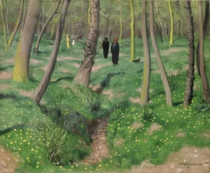 Sous-bois au printemps, 1923