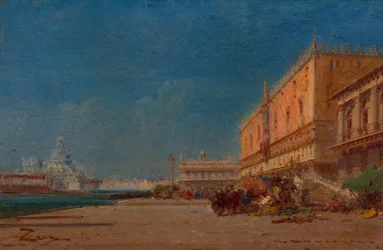 Venise depuis la Riva vers la Piazzale San Marco
