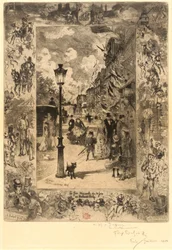 La Fête nationale au Boulevard de Clichy, 1878.