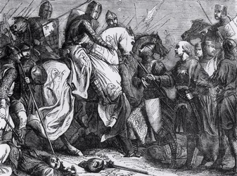 Henri III (1207-72) à la bataille de Lewes, 14 mai 1264