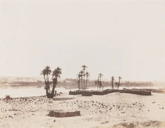 Dakkeh, Village et Rives du Nil, 1851-1852 (photo)