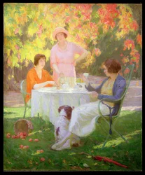 Thé dans le jardin