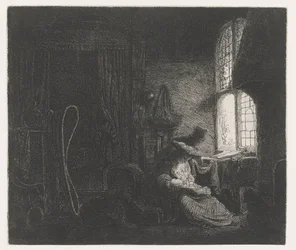 (La Sainte) Famille dans une pièce