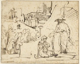 Le Christ apparaissant à Marie-Madeleine en tant que jardinier (Noli me tangere)