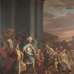Le roi Cyrus remettant le trésor pillé du Temple de Jérusalem