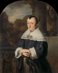 Portrait de Maria Rey (1630/31-1703). Épouse de Roelof Meulenaer