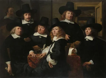 Six régents et le bedeau de l