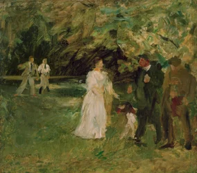 Conversation dans le parc