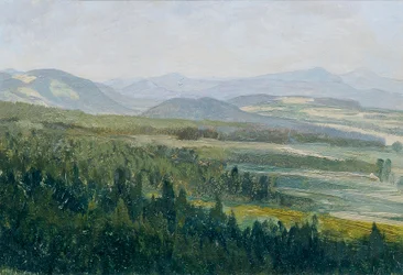 Monts de Bohême (de la collection "16 vues de paysages tchèques 