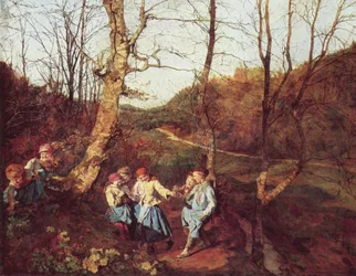 Printemps dans les bois de Vienne (Les cueilleuses de violettes)