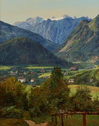 Le Dachstein vu du double regard de Sophie à Ischl