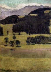Paysage, chênes à Stockhorn, 1898