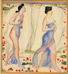 Étude pour « Die Empfindung I », vers 1901-02