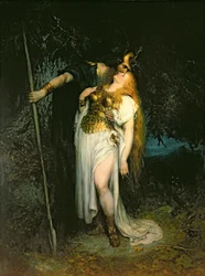 Wotan faisant ses adieux à Brunhilde, 1908