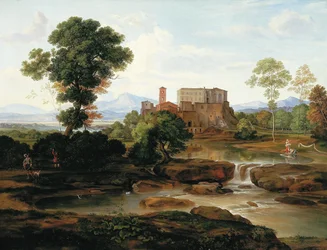 Paysage italien idéal.