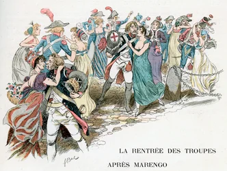 Le retour des troupes françaises de Marengo, 1800