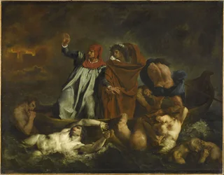 Dante et Virgile en enfer. La barque de Dante, 1822
