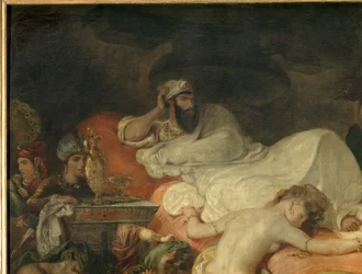 (détail) Mort de Sardanapale