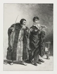 Hamlet : Polonius et Hamlet, 1834
