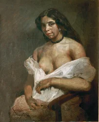 Femme mulâtre (huile sur toile)