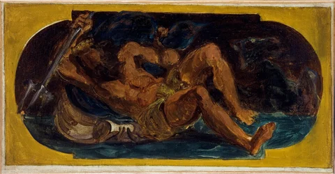 Neptune apaisant les flots : Esquisse pour le Salon de la Paix à l