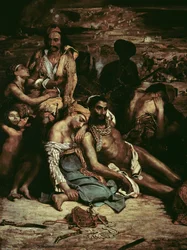 Scènes du Massacre de Chios, 1822 (détail)