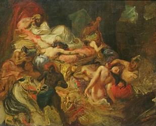 Étude pour La Mort de Sardanapale, avant 1827