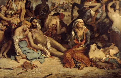 Les massacres de Scio (détail)